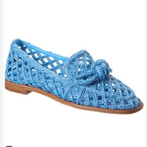 Alexandre Birman raffia loafers 39.5 Similar to chanel raffia mocassin